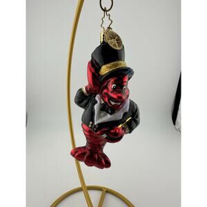 Christopher Radko "St. Nipper Claws" Lobster Hand Blown Glass Ornament RARE